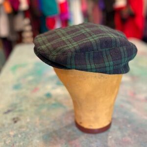 Mid Century Tartan Golfer Hat